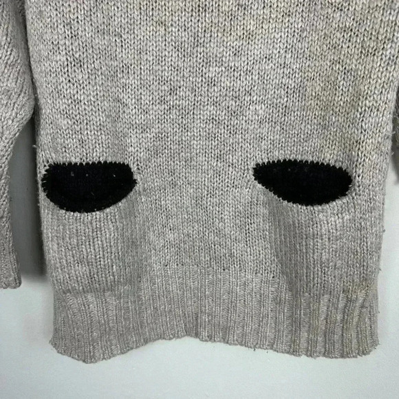 Levi's Women's Long Sweater Fair Isle Après Ski Nordic Pockets Tan Black XS - Picture 4 of 5